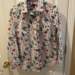 Talbots Multicolor Floral Blouse